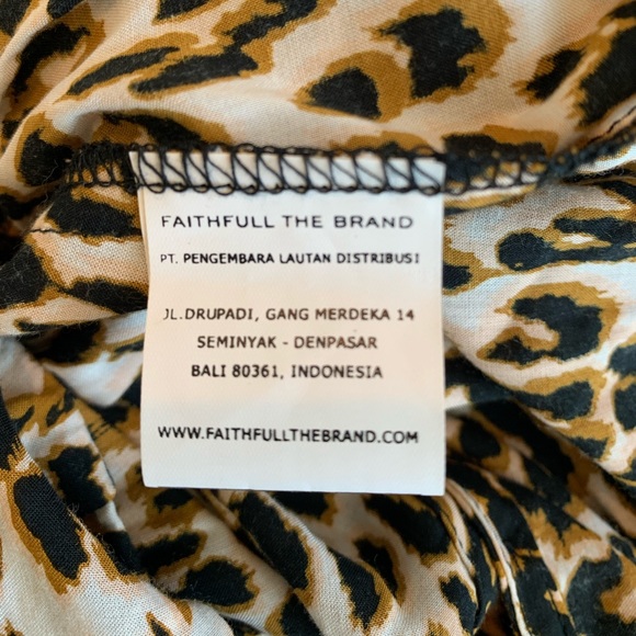 Faithful The Brand Animal Print Romper Size Medium NWOT - Picture 10 of 11